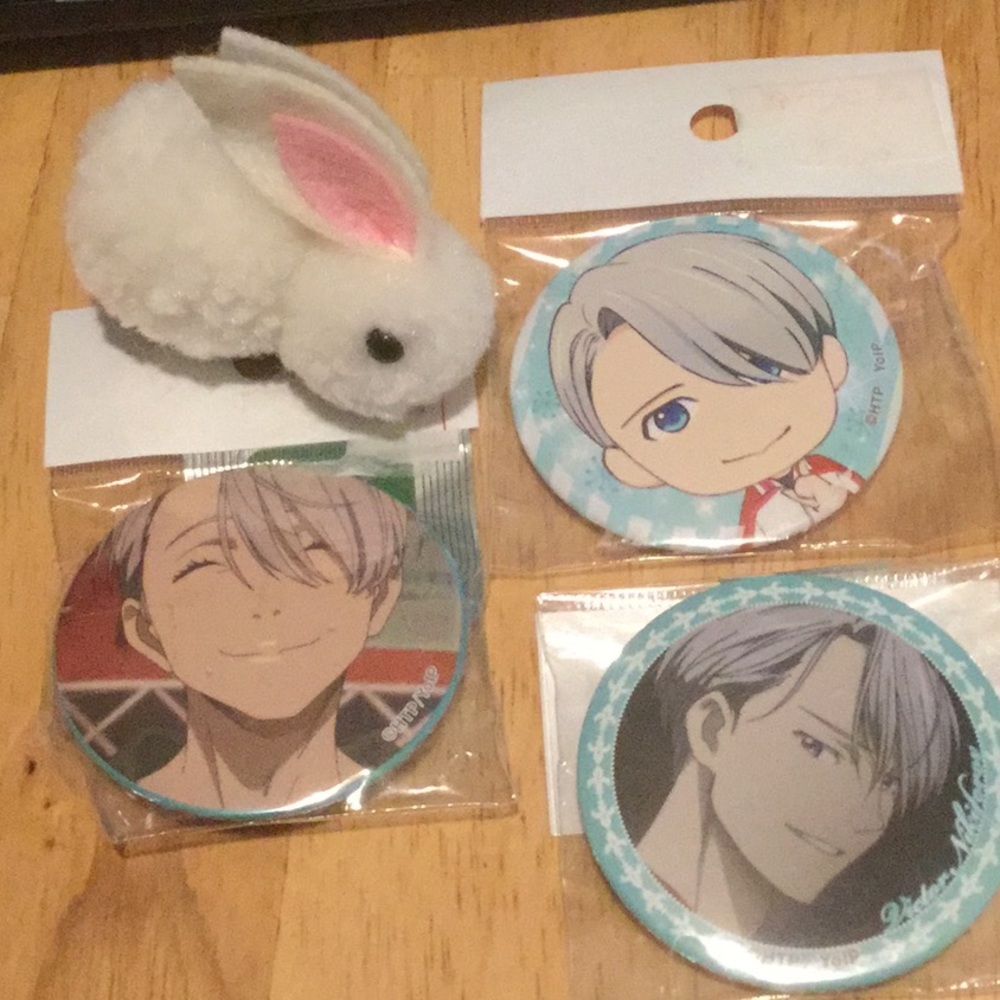 Yuri on Ice Victor Nikiforov Pins from Japan, NWOT - Picture 2 of 4